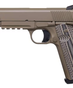 Tisas 1911 Raider B45R 45 ACP Full-Size Flat Dark Earth Pistol with G10 Textured Grips