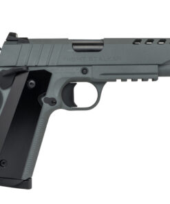 Tisas 1911 Night Stalker 9mm Full-Size Pistol with Inch Barrel and Platinum Gray Cerak
