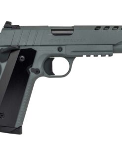 Tisas 1911 Night Stalker 10mm Pistol with 5 Inch Barrel and Gray Cerakote Finish