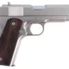 Tisas 1911A1 Tank Commander 45ACP Pistol with Nickel Finish and 4.25-Inch Barrel